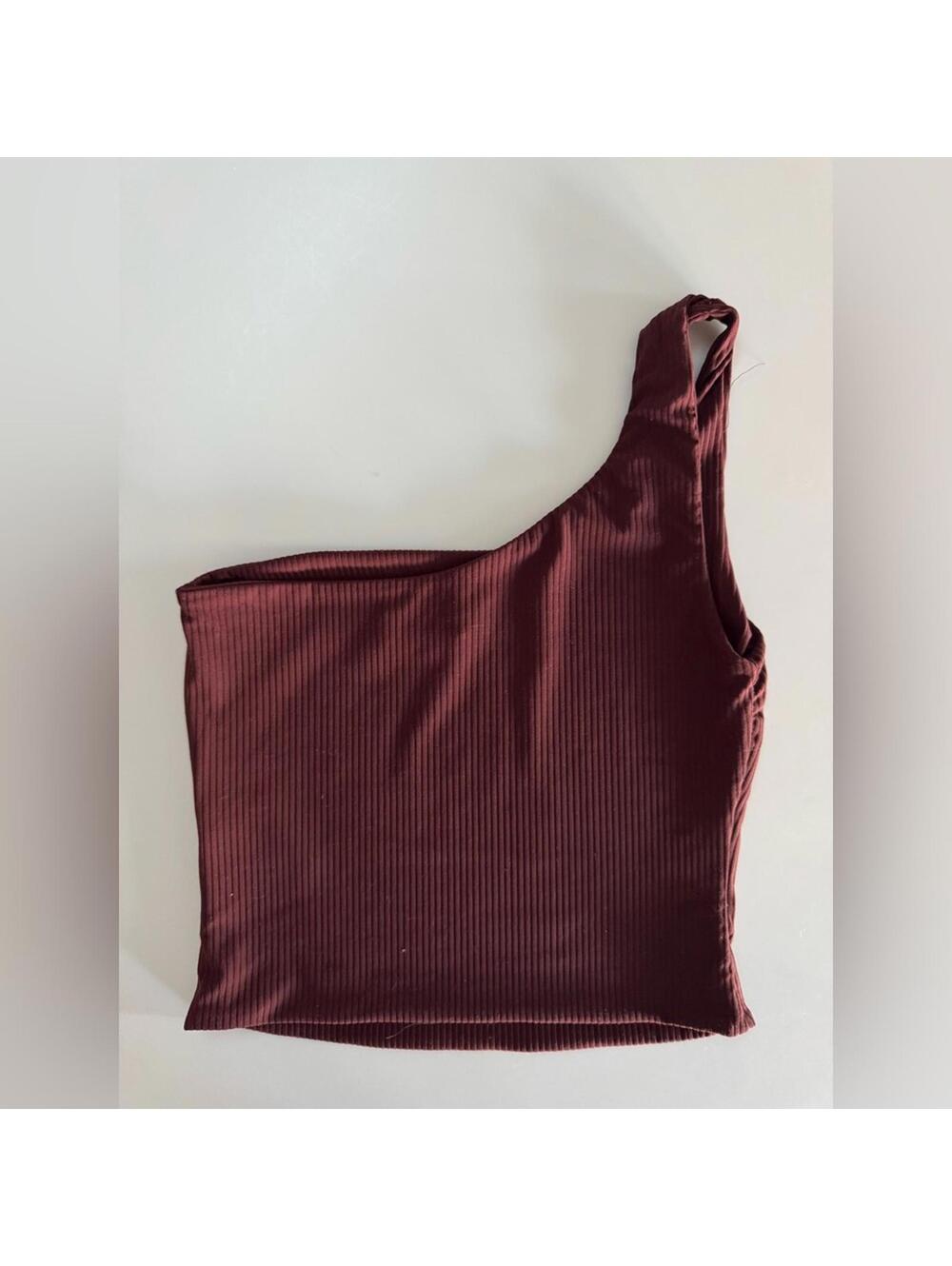 Kookai Ribbed One Shoulder Top - Picture 3 of 4